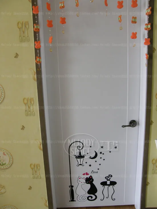 Diy 60 * 65 см под огнями любовь кошки декора дома росписи клей | Дом и сад