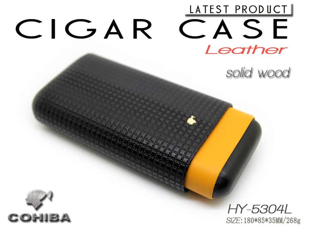 COHIBA гаджет кедровый деревянный портсигар Кожаный Портсигар дорожный несессер хьюмидор для сигар держатель Подарочная коробка аксессуары для сигар HY5304L
