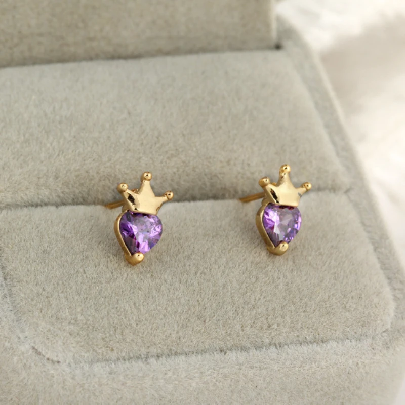 Серьги гвоздики с фианитами желтого и золотого цвета|stud earrings|stud earings for kidsearrings kids |