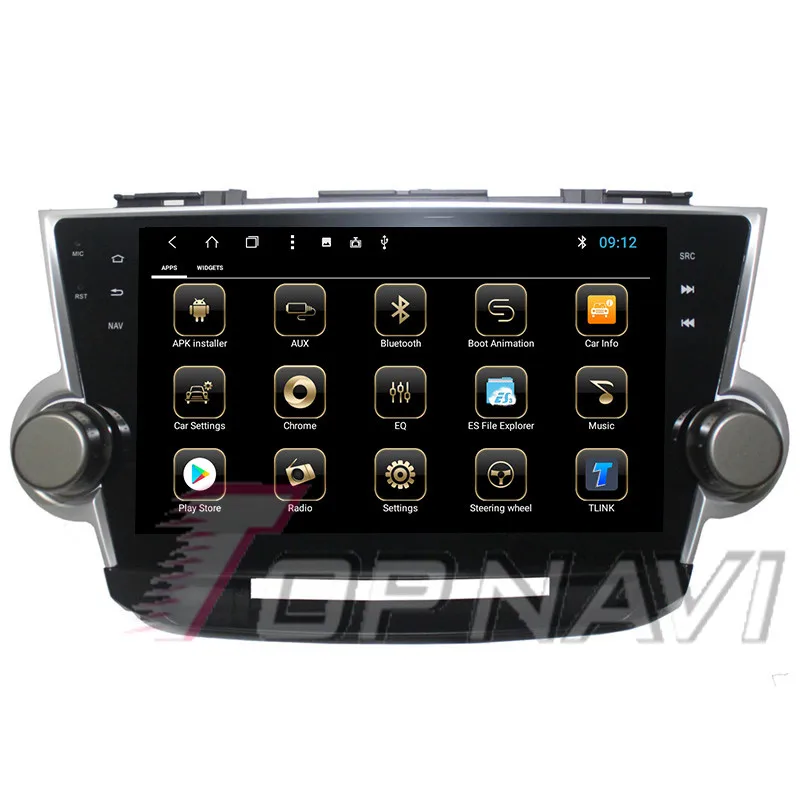 1 din Авторадио 10,1 дюймов Android 8,1 для Toyota Highlander 2008 2009 2010 2011 2012 2013 Автомобильный gps мультимедийный стерео без DVD
