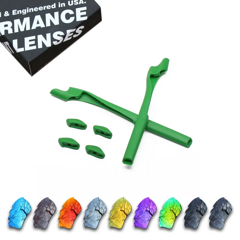 

ToughAsNails Polarized Replacement Lenses & Dark Green Rubber Kit for Oakley Half Jacket 2.0 XL Vented Sunglasses