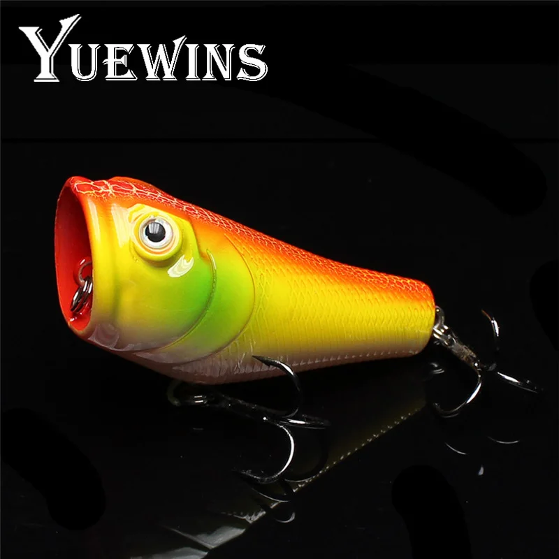 Yuewins 5 см 7 9 г Поппер рыболовные приманки isca искусственные Crankbait воблеры 6 # крючки