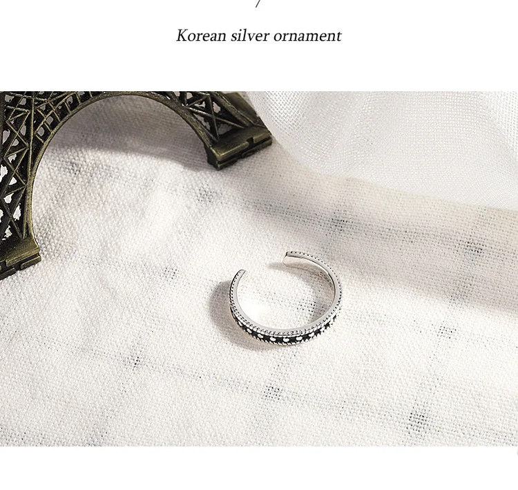 Богемные винтажные серебряные бусины 925 Пробы Кольца для женщин Bijoux подарок женский регулируемый размер кольца на палец Anillos