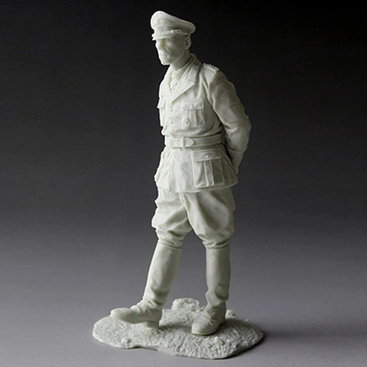 1/16 масштаб Неокрашенная фигурка из смолы Erwin Rommel Коллекционная фигурка