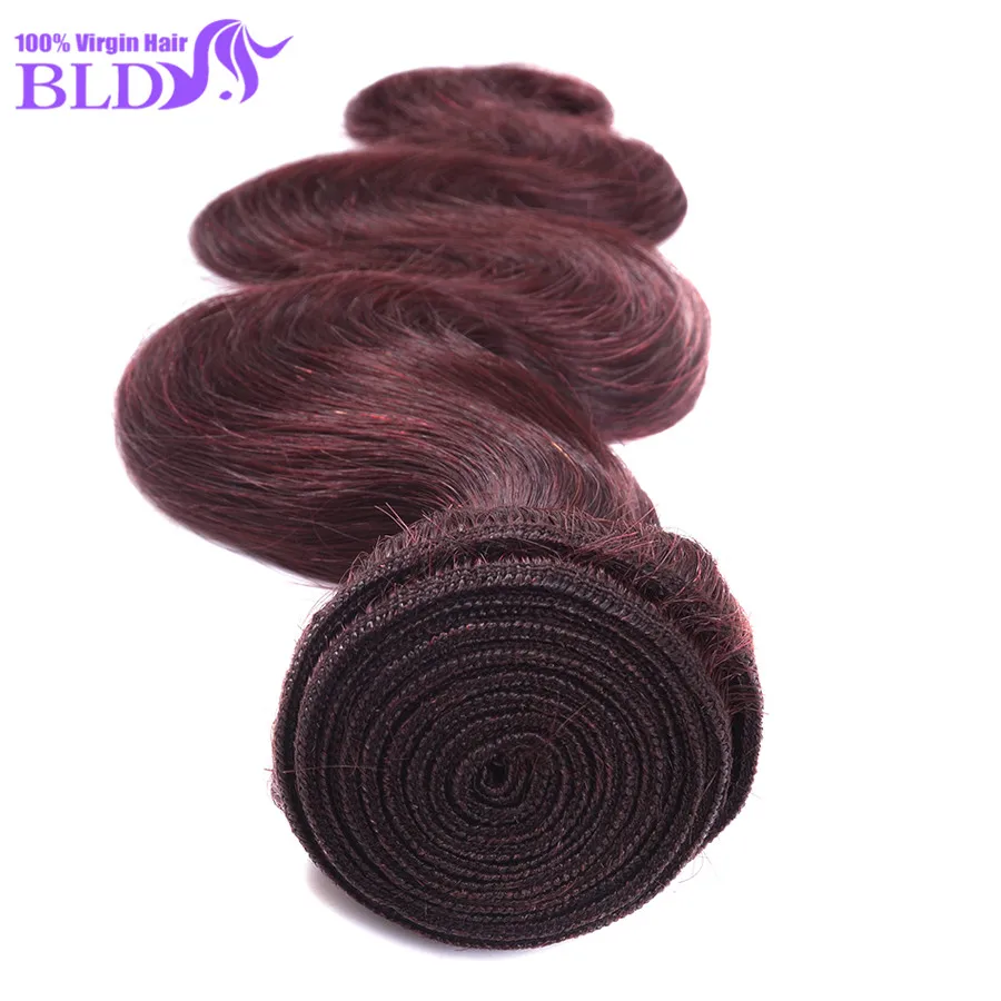 7A Peruvian Virgin Hair Body Wave 4 Bundles 99j Extensions Human Lace Closure |