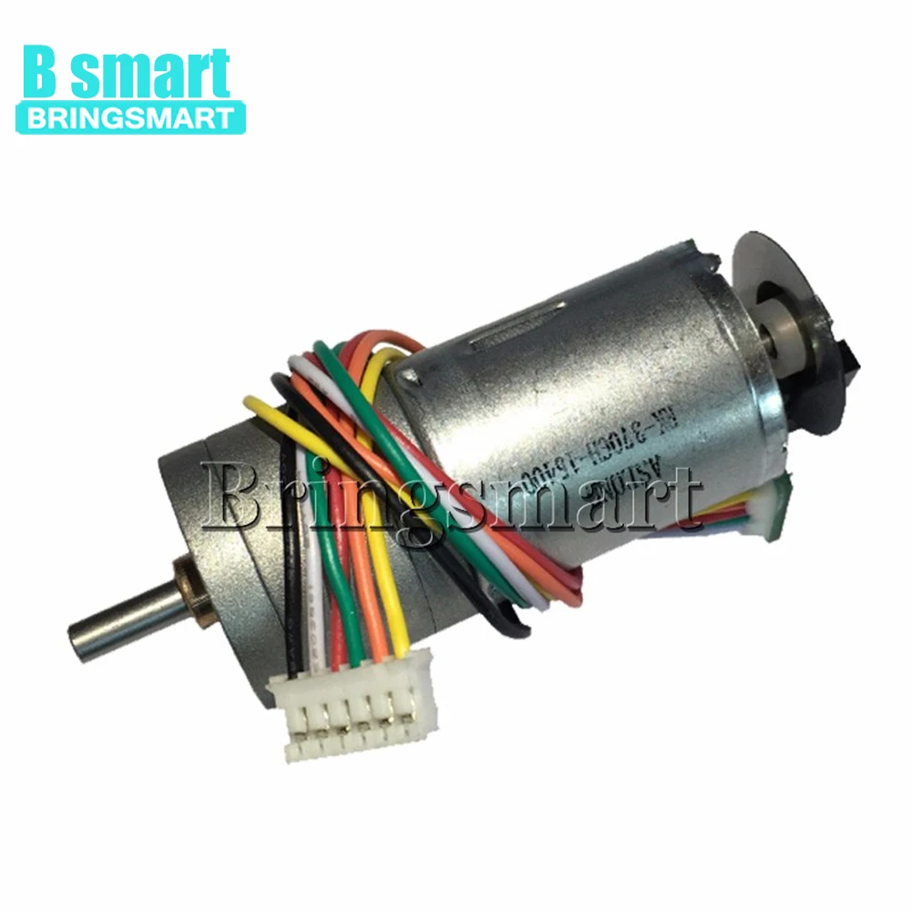 Bringsmart кодировщик двигателя 6 24 В 977 об/мин 12 в пост. Тока|Двигатель постоянного