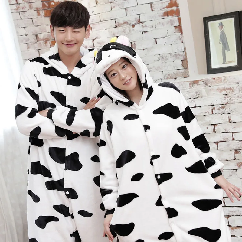 JINUO High Quality Adults Kids Flannel Onesie Pajamas Family Clothes Cartoon Animal Sleepwear Suit | Мать и ребенок