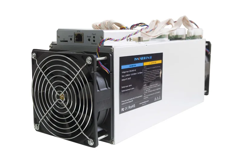 Бывший в употреблении Zcash Miner ZCL ZEC BTG Asic Mining Machine Innosilicon A9 ZMaster 50k sol/s Equihash с блоком