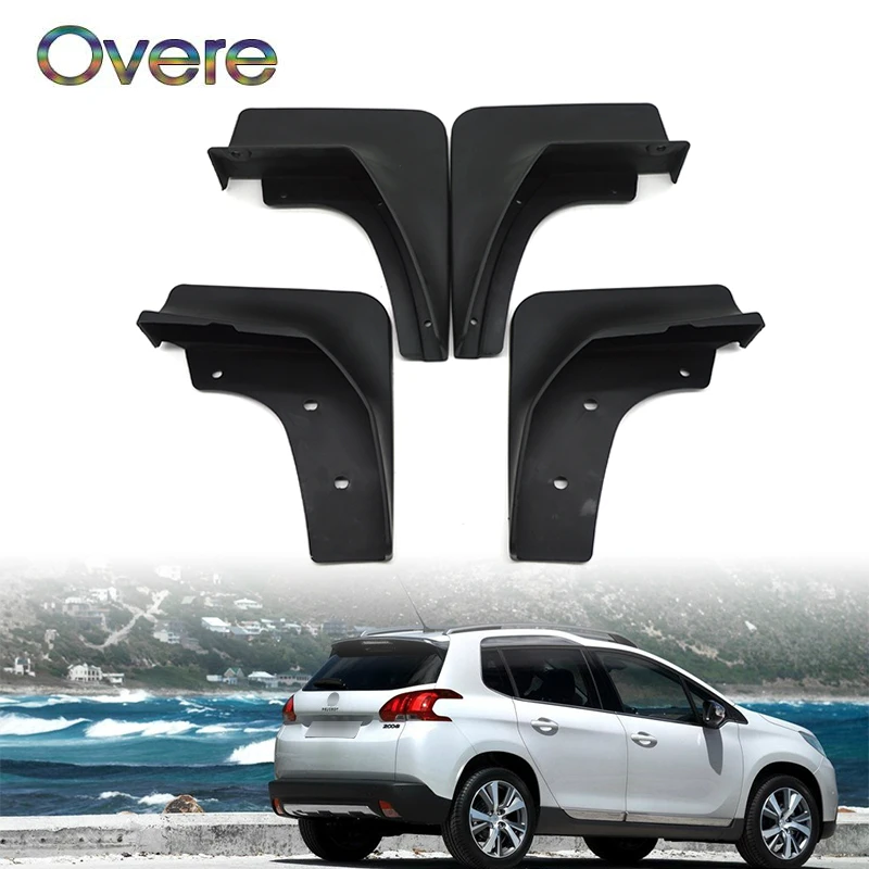 Overe Car Front Rear Mudguards For Peugeot 2008 SUV 2013 2014 2015 2016 2017 Splash Guard Accessories Mudflap Car-styling Fender |