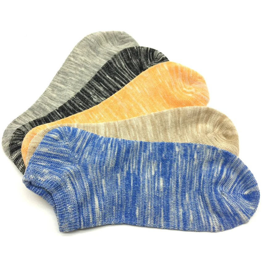 5 пар/партия Новый лодыжки носки женские Харадзюку Карамельный цвет хлопок