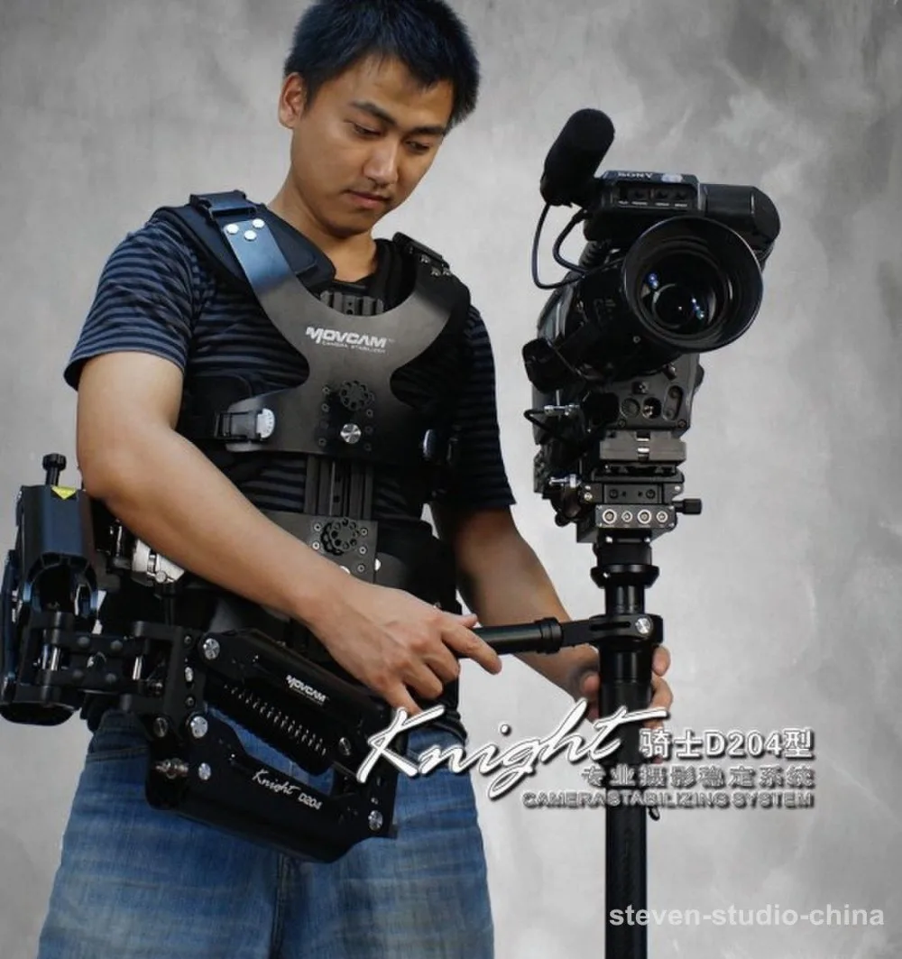 Movcam рыцарь D204 DSLR Steadicam нагрузки 16 кг стабилизатор + рука жилет красный Alexa|dslr