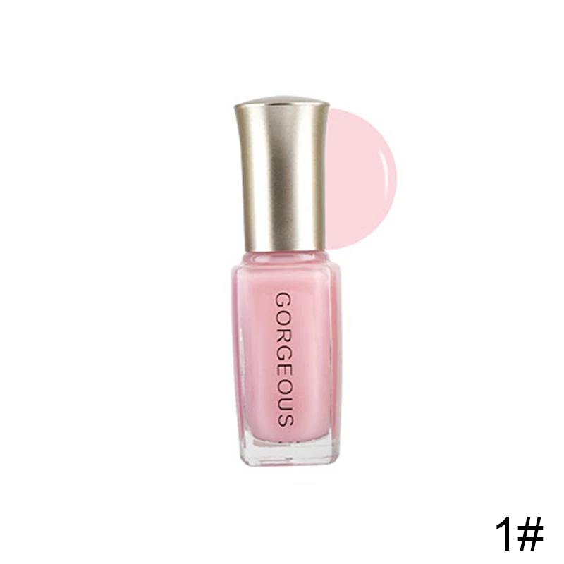 1 Subtransparent Nail Polish Jelly Translucent Nail Varnish Quick Dry Clear Lacquer 10ML Candy Nude Color Environmental Protection - Цвет: 1