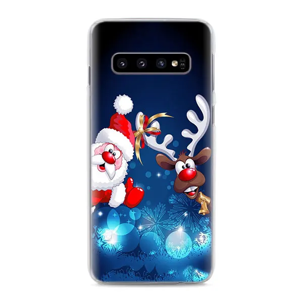 05 С Рождеством год чехол для телефона s для samsung Galaxy S10e S10 S8 S9 Plus M10 M20 M30 A50 S6 S7 Edge жесткий чехол - Цвет: 05