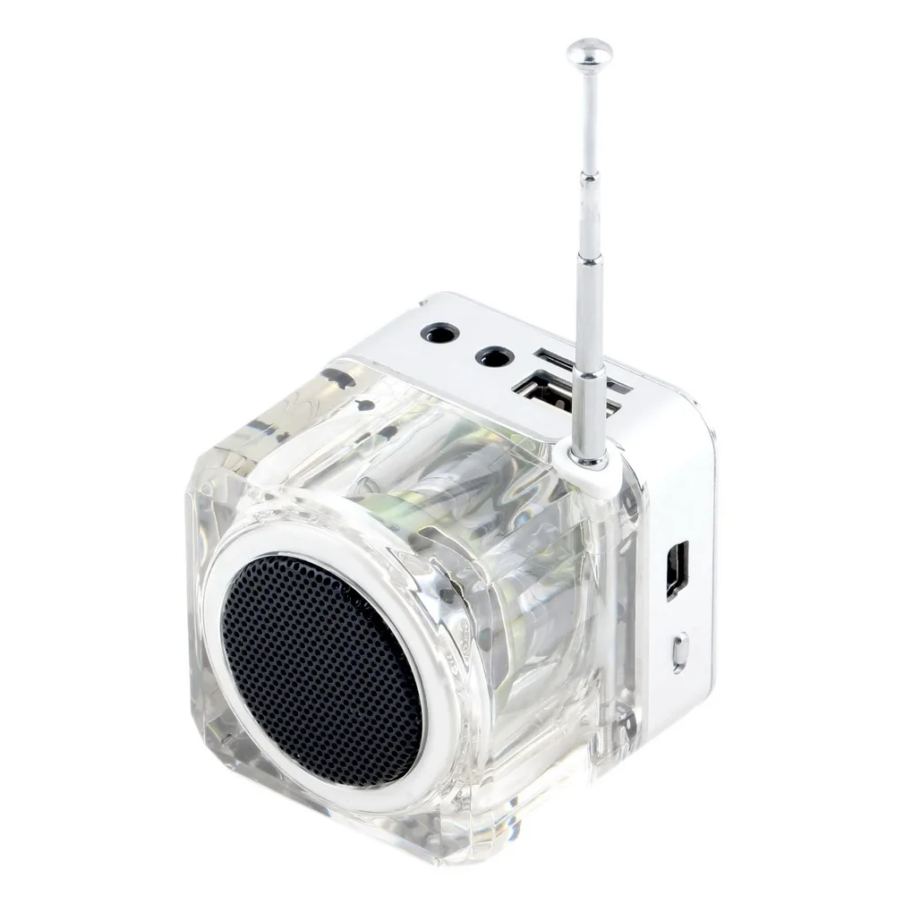 Мини динамик lcd HiFi Музыка MP3/4 плеер Micro SD/TF USB диск fm-радио