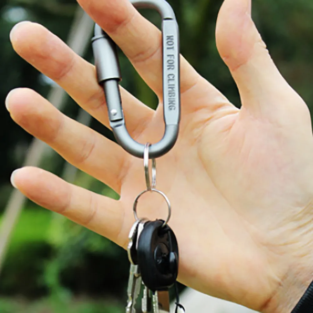 Карабин винтовой замок крючок для бутылки с пряжкой висячий брелок ключей