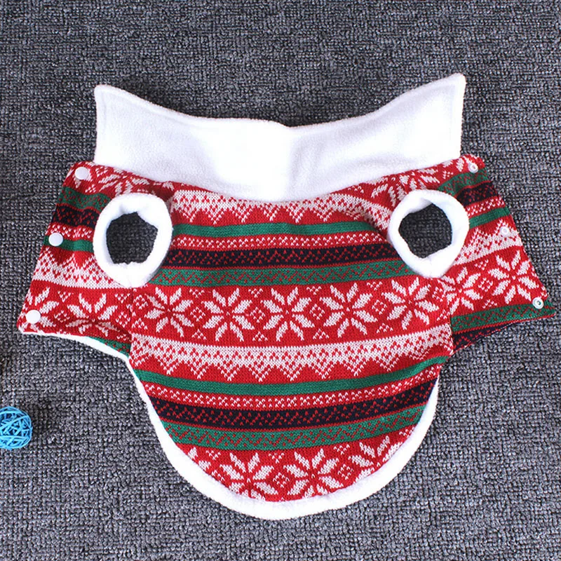 Рождественская Одежда для собак зимняя одежда домашних животных пальто