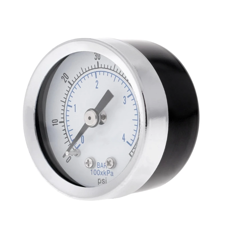 

1/8" NPT Air Compressor / Hydraulic Pressure Gauge 0-60 PSI Back Mount 1.5" Face