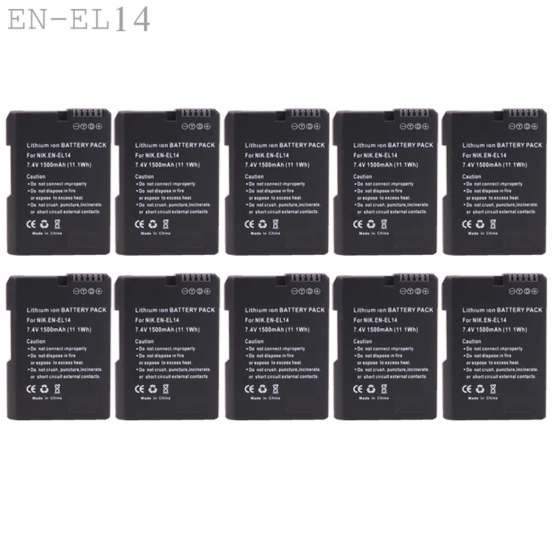 EN-EL14 EnEl14 RU EL14 цифровой Камера Батарея батареи для Nikon D5300 D5200 D5100 D3200 D3100 P7100 P7700 P7800