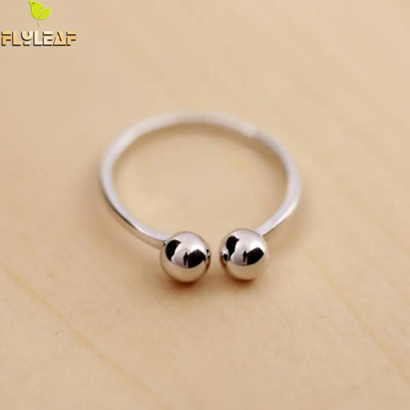 Flyleaf 2020 двойные бусины Открытые Кольца для женщин Высокое качество модные