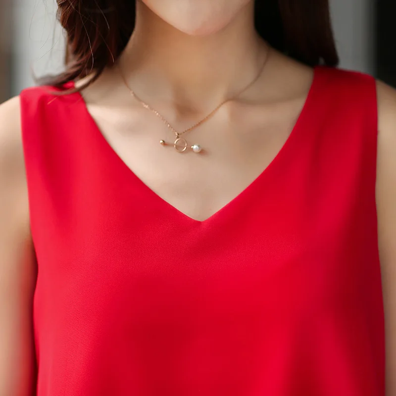 Новинка 2017 летняя стильная блузка женские шифоновые майки сексуальный жилет с