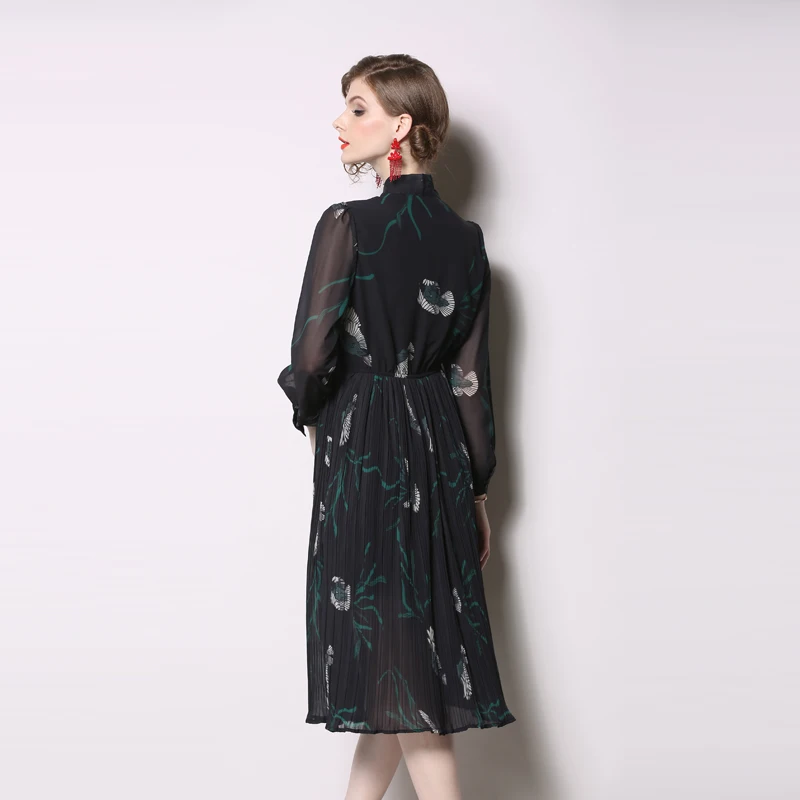 Европейская станция 2019 новая Ранняя весна новый шарф воротник печатных средней