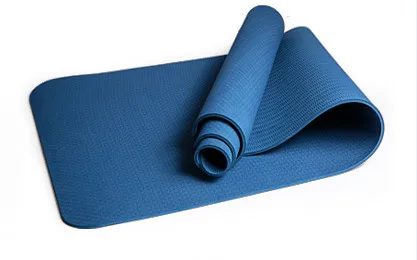 JUFIT 1830*610*6 мм TPE коврик для йоги, спортивные коврики для фитнеса, тренажерного зала, Экологический Безвкусный коврик для начинающих - Цвет: Синий