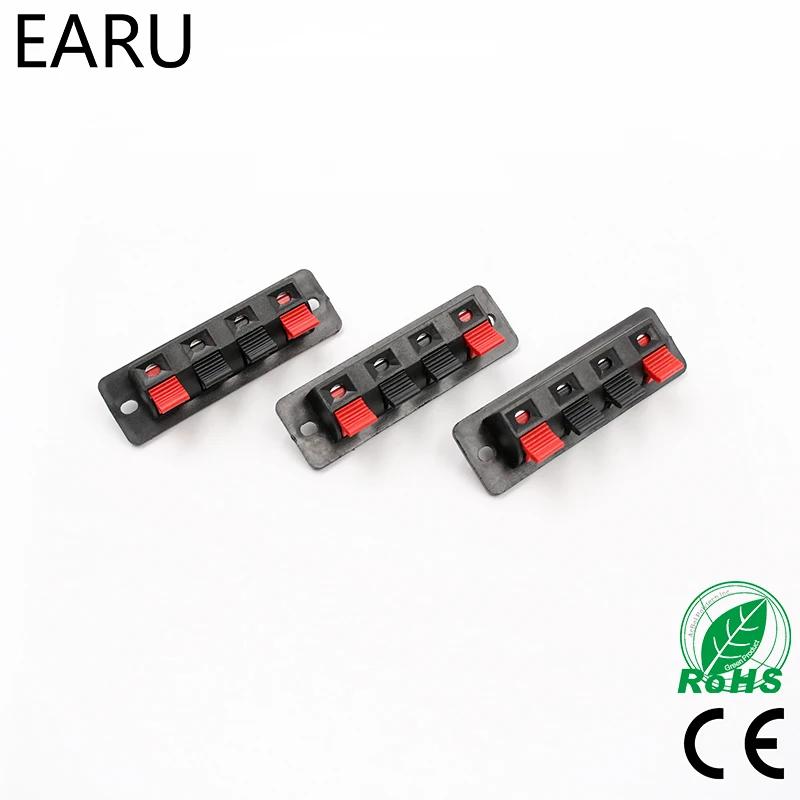 

5pcs Hot Single Row 4 Pin 4 Position Speaker Terminal Board Connectors LED Aging Tester Scoket Plug Adapter