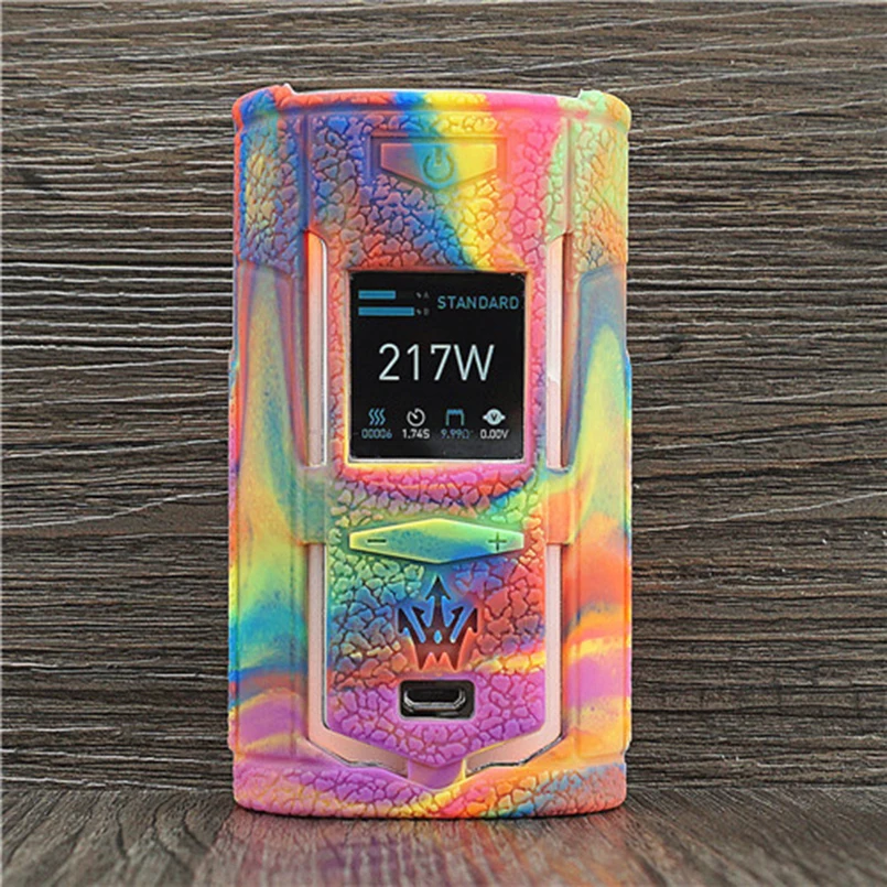 2 шт. текстура чехол скин для VOOPOO X217 217 (Ш) x древесные TC Box Mod Защитный Силиконовый