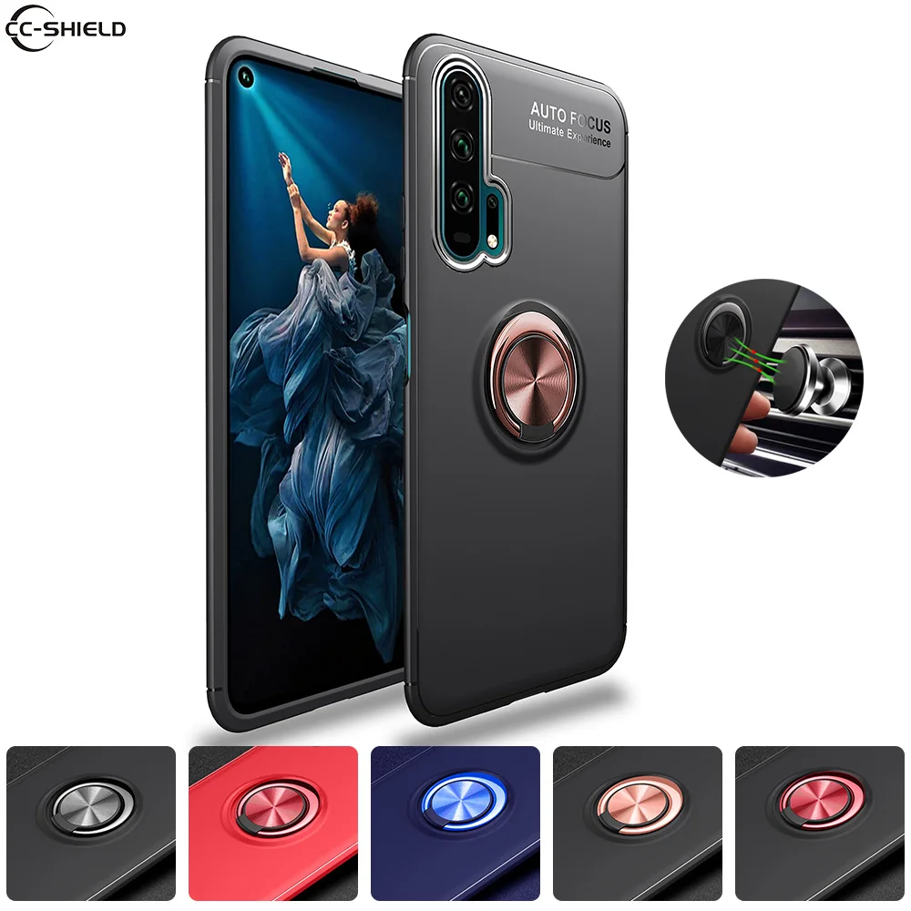 Мягкий силиконовый чехол для Huawei Honor 20 Pro 2019 YAL-L41 Honor20 YAL L41 Ring TPU телефона | Мобильные