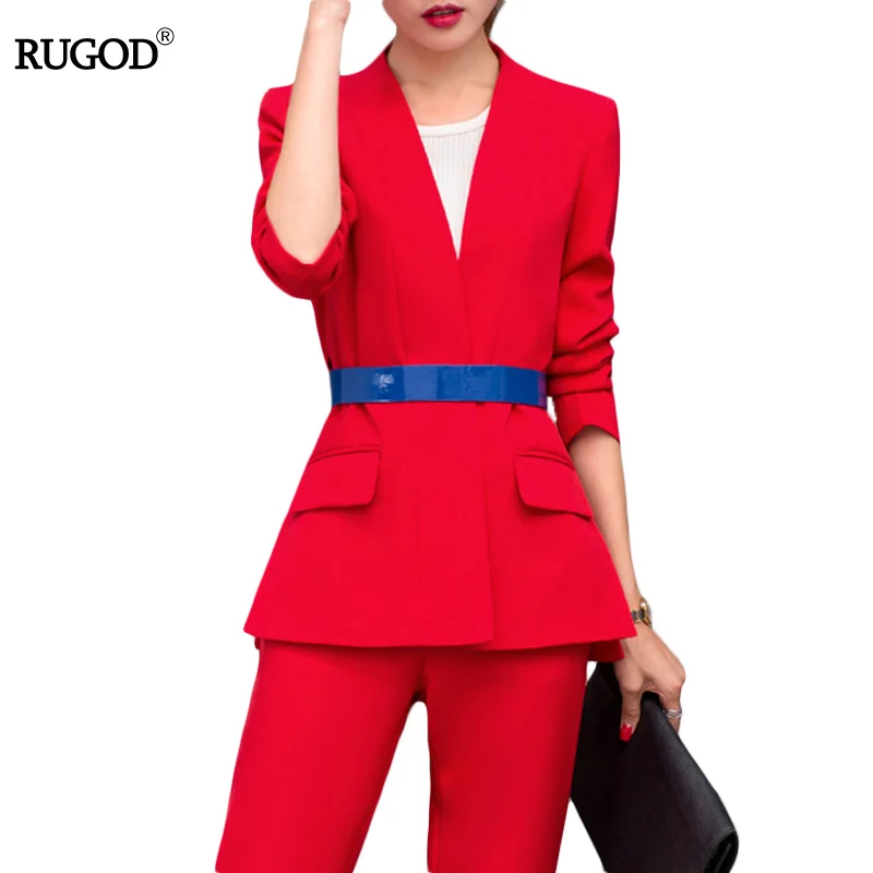 2017 костюмы женские rugod новая весна осень Блейзер Костюмы для офиса Бизнес куртка