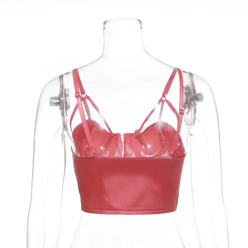 Женский Атласный топ с пуш-ап элегантный пикантный бюстье без косточек неоновый