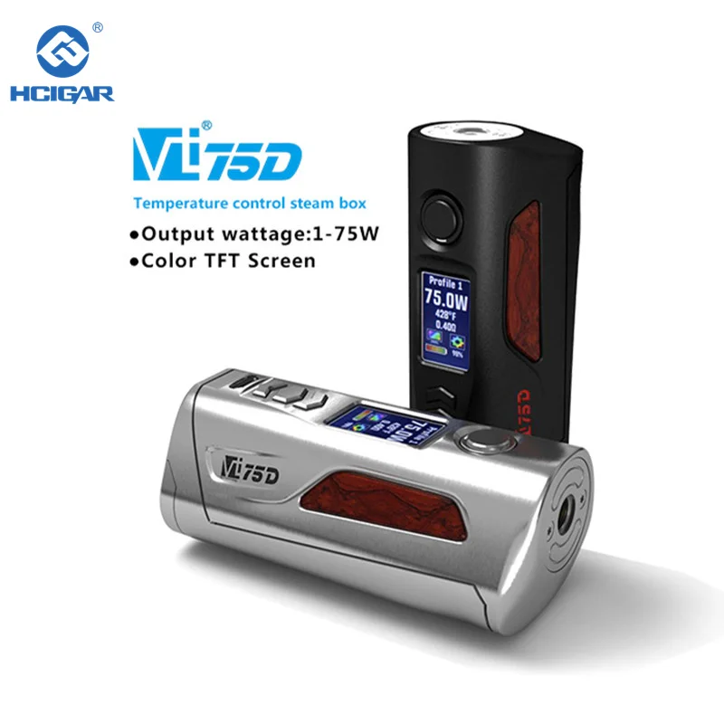 10 шт./лот Оригинал Hcigar VT75D ДНК 75 Вт поле Mod Evolv Dna75 электронная сигарета мод 0 91