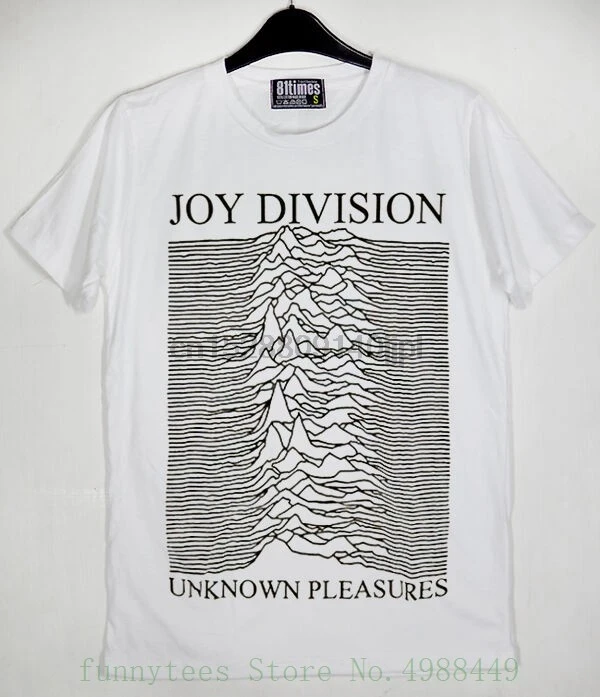 Фото Joy Division Radio Wave Warsaw Ян Кертис пост-панк 5 цветов футболка с круглым вырезом белая