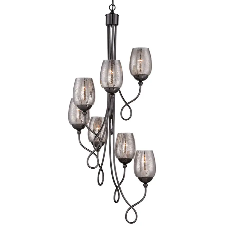 Американский Роскошные поворот лестницы светодиодные люстры для villa hotel