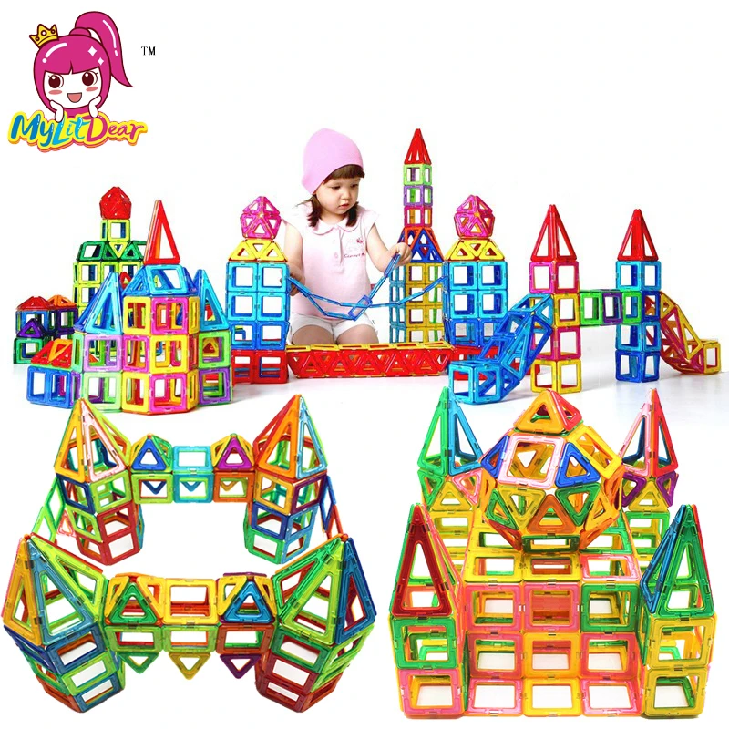MyLitDear 213 шт. дворец магнитные игрушки строительные блоки мини 3D DIY Пластик