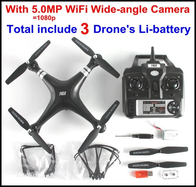 Обновление SH5H Радиоуправляемый Дрон Квадрокоптер вертолет Wi-Fi FPV широкоугольный 1080P камера 4CH удержание высоты RTF V z5 f11 s20w s30w s70w Дрон - Цвет: Black sh5h 1080P 3b