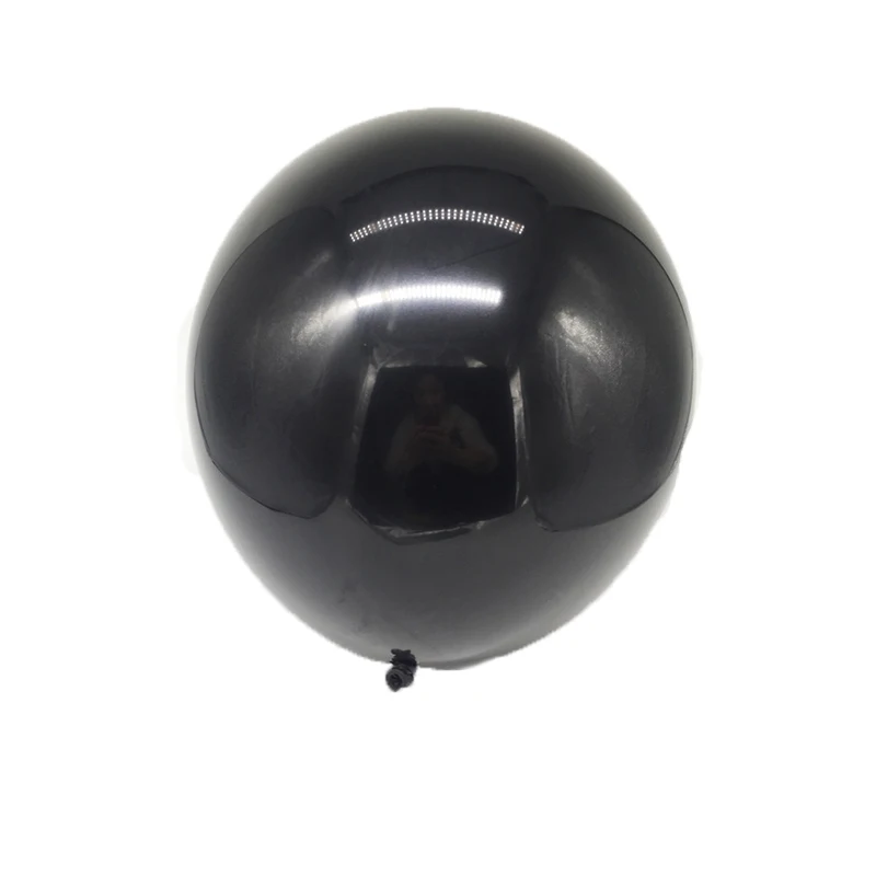 1pcs balloon Гигантский 36 дюймов Пол раскрыть вечерние шар черный круглый джинсы для маленьких мальчиков или девочек голубого и розового цвета Confetti Poppers нетоксичный порошок Baby Shower JL0049 - Цвет: 1pcs balloon