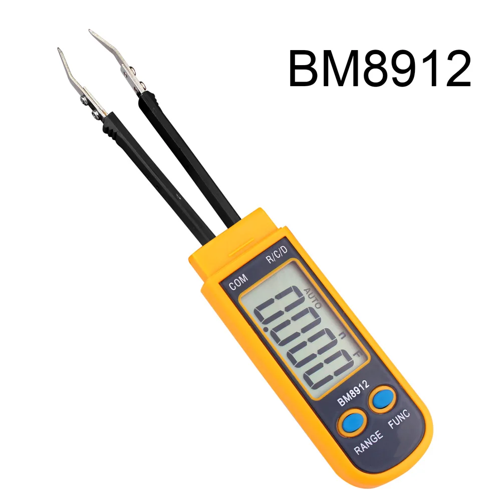 BM8912 Ручной SMT SMD компонент тест er диод умный тест чип Сопротивление измеритель емкости Цифровой мультиметр измерительный инструмент - Цвет: BM8912