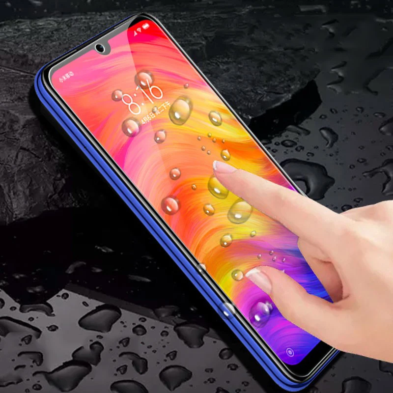 9d Full Glue Tempered Glass on Redmi Note 7 Pro 7a Protective Glas Screen Protector for Xiaomi Ksiomi Note7 Not A A7 Safety 9h | Мобильные