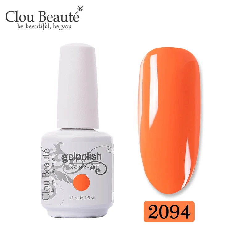 2094 Clou Beaute 375 цветов набор гель-лаков полуперманентный Vernis Матовый верхний слой УФ-гель для ногтей топовый лак впитывающий Гель-лак - Цвет: 2094