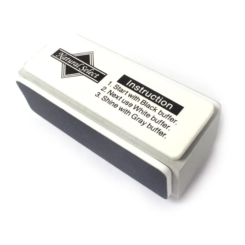 Новый трехсторонний буфер для ногтей блестящий полировки дизайна маникюра |