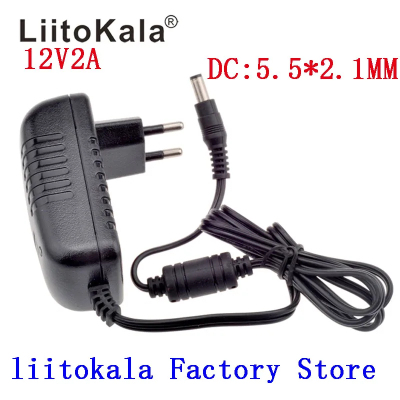 Адаптер питания Liitokala lii500 12 В 2 А для контроля источника порт DC5 5 х2 мм|liitokala
