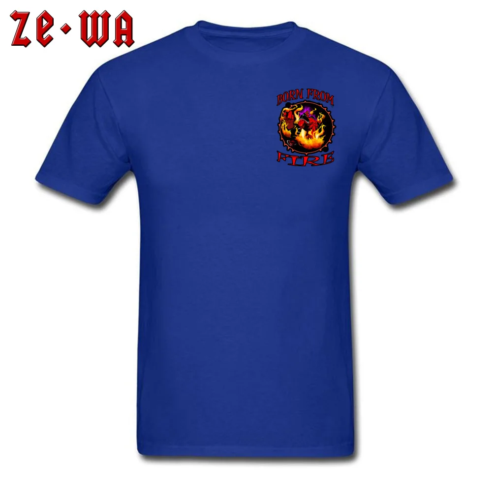 Человек Camisa футболка по индивидуальному заказу демон рок футболк от огня