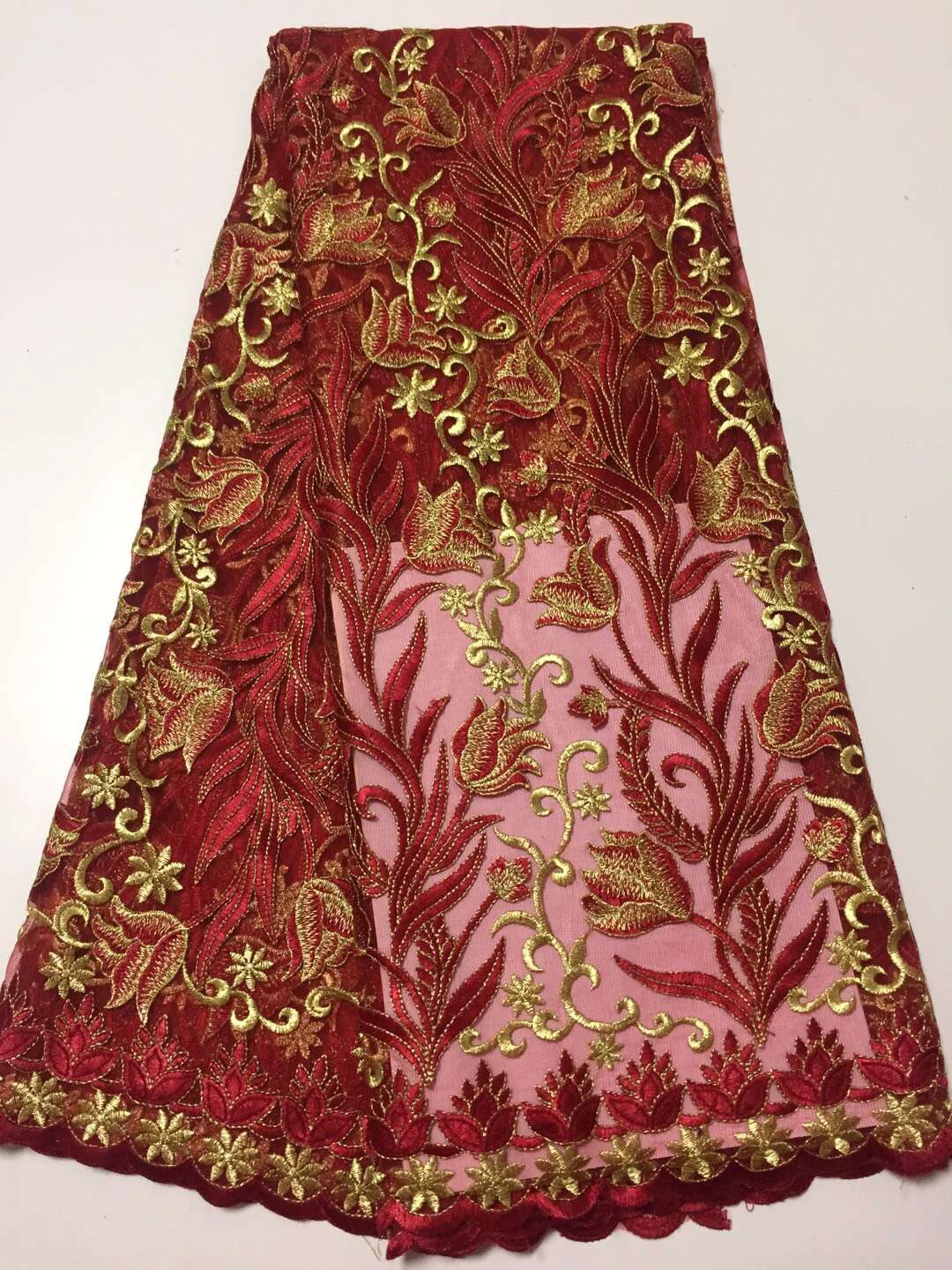 2019 Высококачественная нигерийская французская Тюлевая кружевная ткань новая в