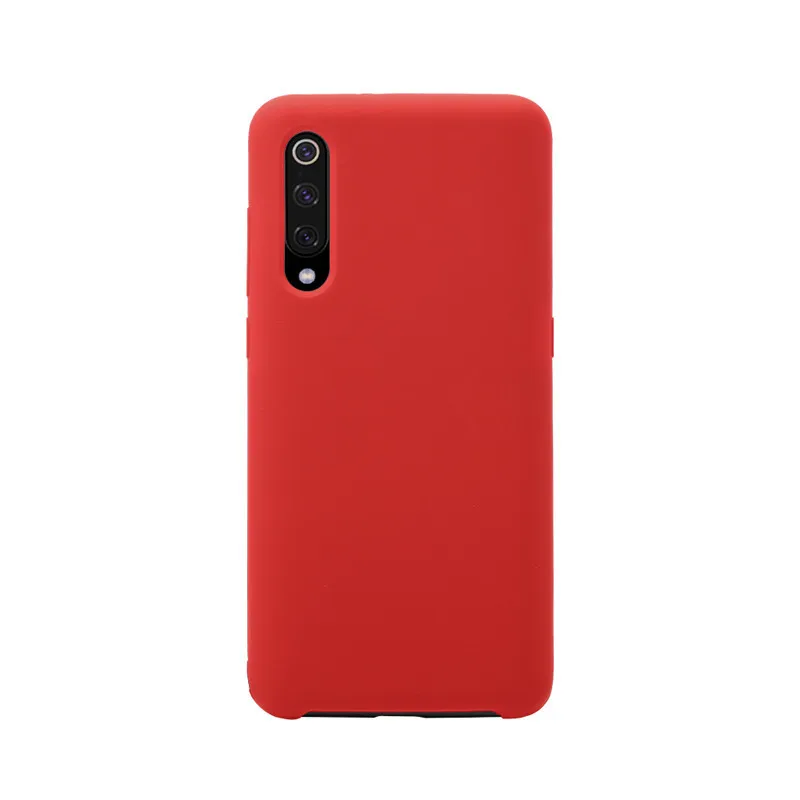 Красный Жидкий силиконовый чехол для Xiaomi Mi 6 8 9 Redmi 4X5 5A 6A S2 Redmi Note 4X4 Global Version, мягкий чехол для телефона из ТПУ ярких цветов - Цвет: Красный