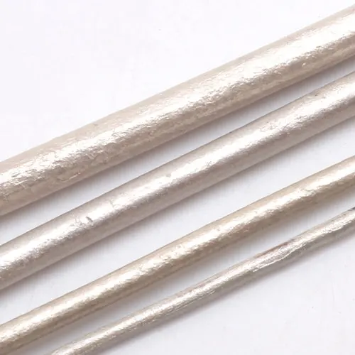 Pearl white 013 OlingArt 1,5/2,0/3,0/4,0 мм 2 M из натуральной кожи с круглым носом, популярный шнур/провода DIY шнуры женские прелестные серьги браслет ожерелье ювелирных изделий - Цвет: Pearl white 013