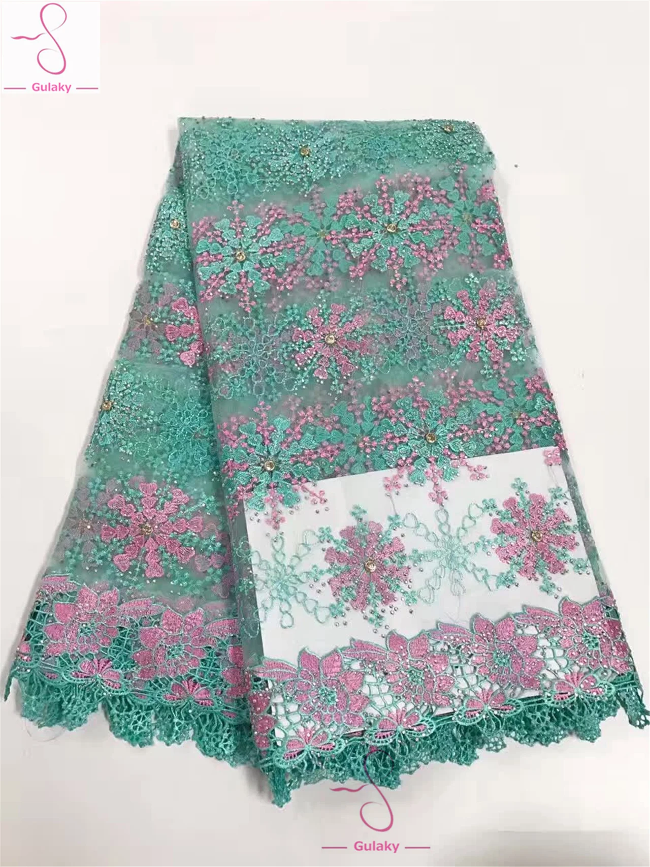 Высокое качество Гипюра французское кружево Тюль Нигерии кружевной ткани для