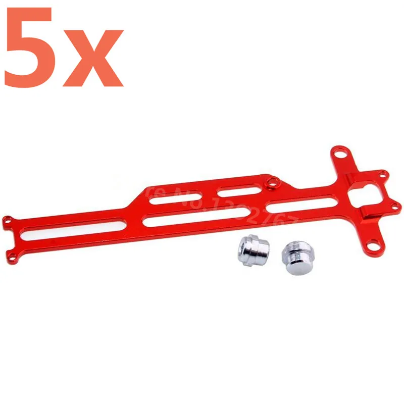 5Pieces RC Car Alum. Alloy Radio Tray(Al) For 1/18 Scale Models Revel 24540 Scorch Hobbico Dromida BX/MT/SC4.18 Monster Truck | Игрушки и