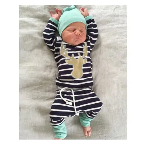 Комплект одежды для малышей повседневный комплект маленьких мальчиков из 3