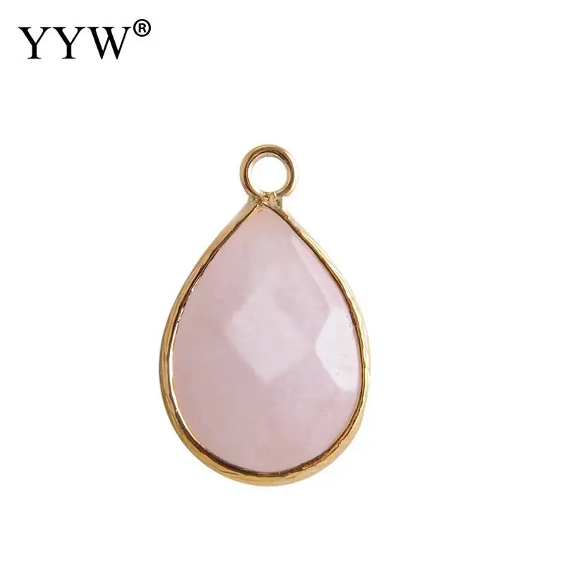 

YYW Natural Stone Pendant Water Drop Shape Pendants Making Women Jewelry Accessories 2019 Hot Sale Women Pendants For Necklace